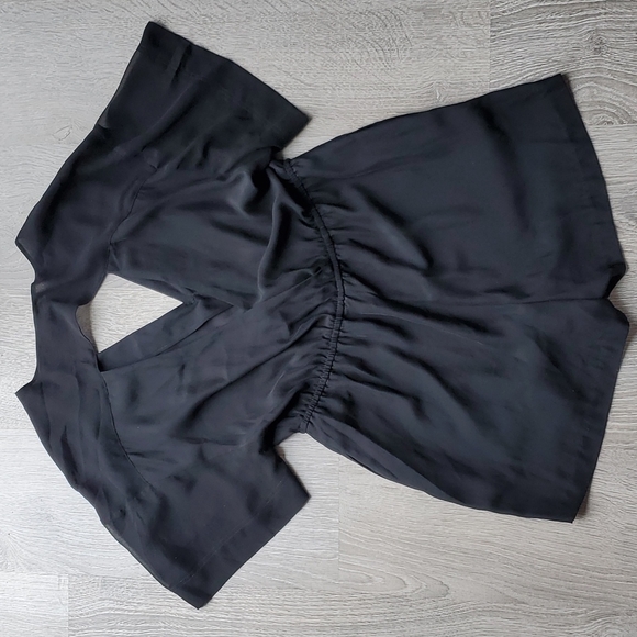 Silence + Noise Sheer Accent Romper - Picture 4 of 7